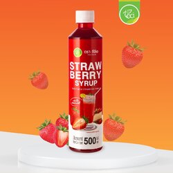 ไซรัปสตรอว์เบอร์รี่ น้ำสตรอว์เบอร์รี่ ไซรัปแต่งกลิ่น Strawberry Syrup 500ml