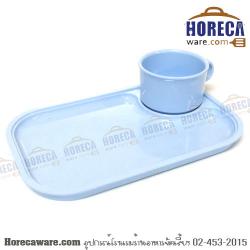 ชุดอาหารว่าง พร้อมถ้วยกาแฟ Flowerware [fl-ct7001-10]