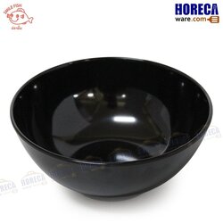 ชามกลมโคมทรงสูง8นิ้ว [สีดำ] ตราปลายิ้ม