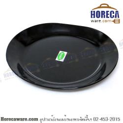 bbq สีดำ จาน11" ฟิกเกอร์-เมลามีน [fg-p188-11-b]
