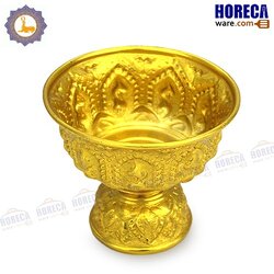 Lao pattern tray, gold, 14 cm, seal