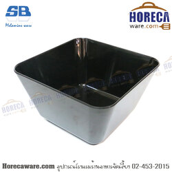 ชามสีเหลี่ยม 9นิ้ว สีดำ เอสบี [sb-b999-9bk]