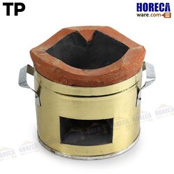 เตาทอง 7 นิ้ว หูจับข้าง สำหรับจิ้มจุ่ม หรือย่างเนย เตาดิน