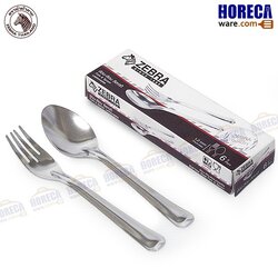 ช้อนและส้อม ลีลาวดี (กล่องละ 6 คู่) หัวม้าลาย