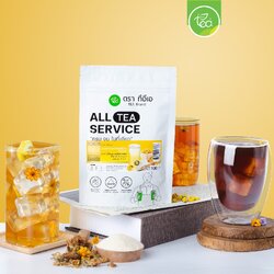 ผงเก๊กฮวย ผงสำเร็จรูป 100 กรัม ผงน้ำเก๊กฮวย ผงเก๊กฮวยพร้อมชง ผงดอกเก๊กฮวย ผงชงน้ำสมุนไพร Chrysanthemum Flower Powder ตรา ทีอีเอ