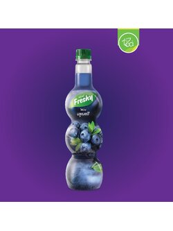 ไซรัปบลูเบอร์รี่ ไซรัปเฟรชชี่ Freshy ไซรัปผลไม้ น้ำบลูเบอร์รี่ น้ำผลไม้ น้ำเชื่อมผลไม้ ไซรัปเข้มข้น ขนาด 710 ml