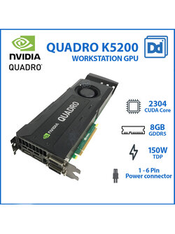 NVIDIA Quadro K5200 8GB Workstation Graphic Card การ์ดจอทำงาน CAD Solidworks NX