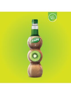 ไซรัปกีวี่ ไซรัปเฟรชชี่ Freshy ไซรัปผลไม้ น้ำกีวี่ น้ำเชื่อมผลไม้ ไซรัปเข้มข้น Kiwi Syrup ขนาด 710 ml