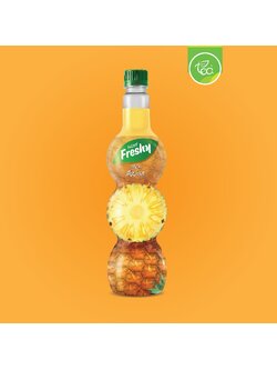 ไซรัปเฟรชชี่ไซรัปสับปะรด Freshy ไซรัปผลไม้ น้ำสับปะรด น้ำเชื่อมผลไม้ ไซรัปเข้มข้น ขนาด 710 ml