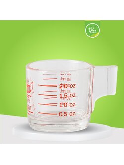 แก้วตวง 2 shot มีหูจับ Measuring cup 2 shot with handle DELISIO (1ชิ้น) จำหน่ายโดย ทีอีเอ
