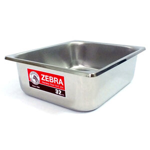 Stainless steel food basin