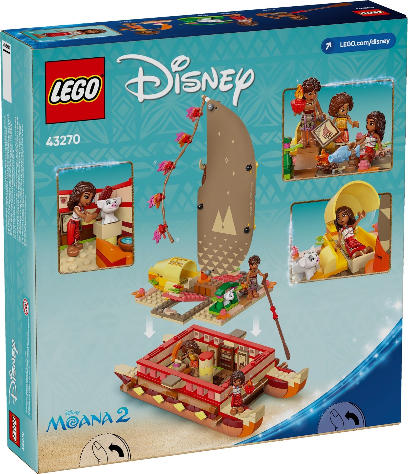 LEGO Disney เลโก้ 43270 Moana's Adventure Canoe