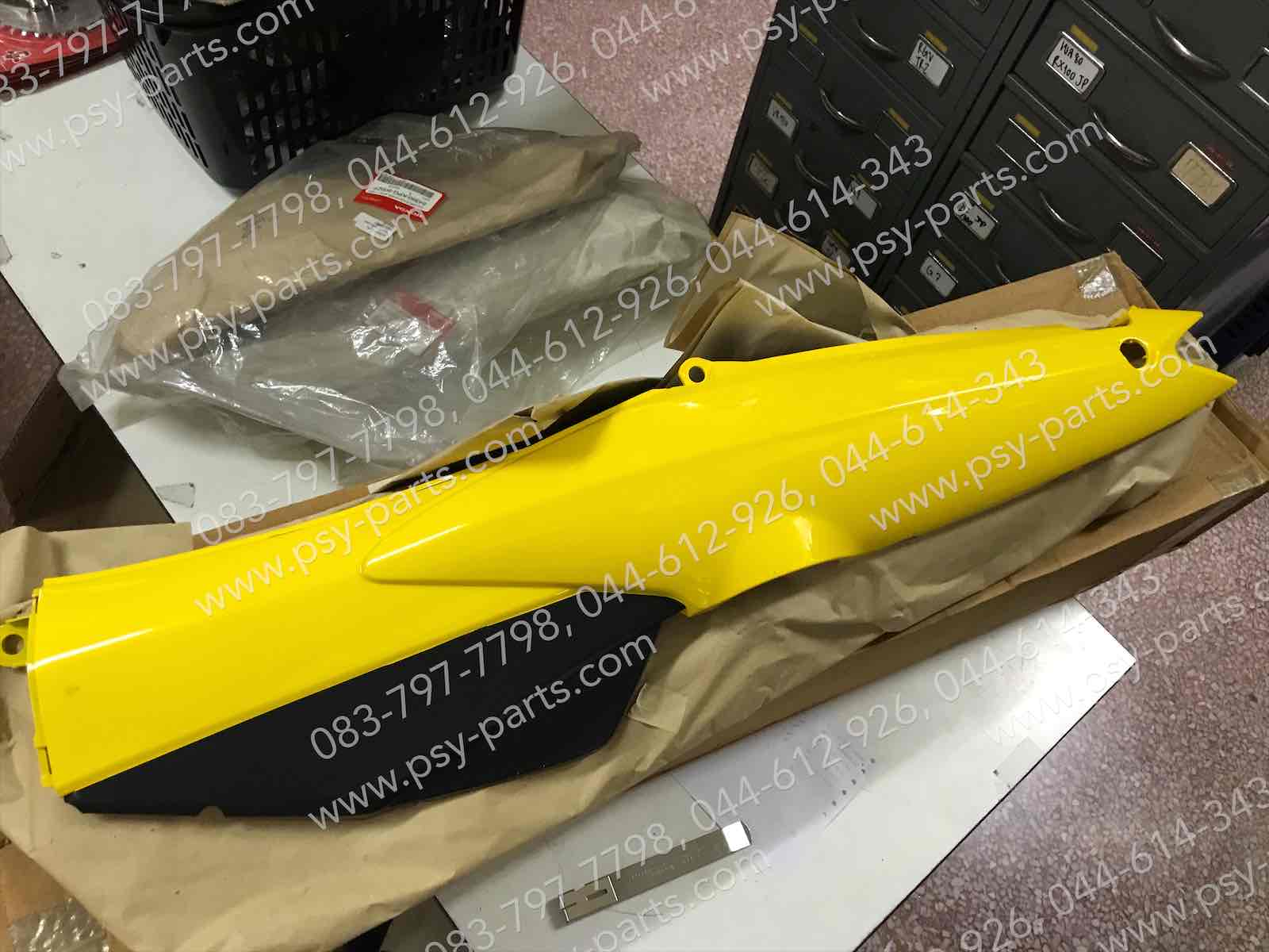 ฝาครอบข้างซ้าย NICE 125 แท้ๆ เหลือง (Y165) 64420-KPG-Z00ZC
