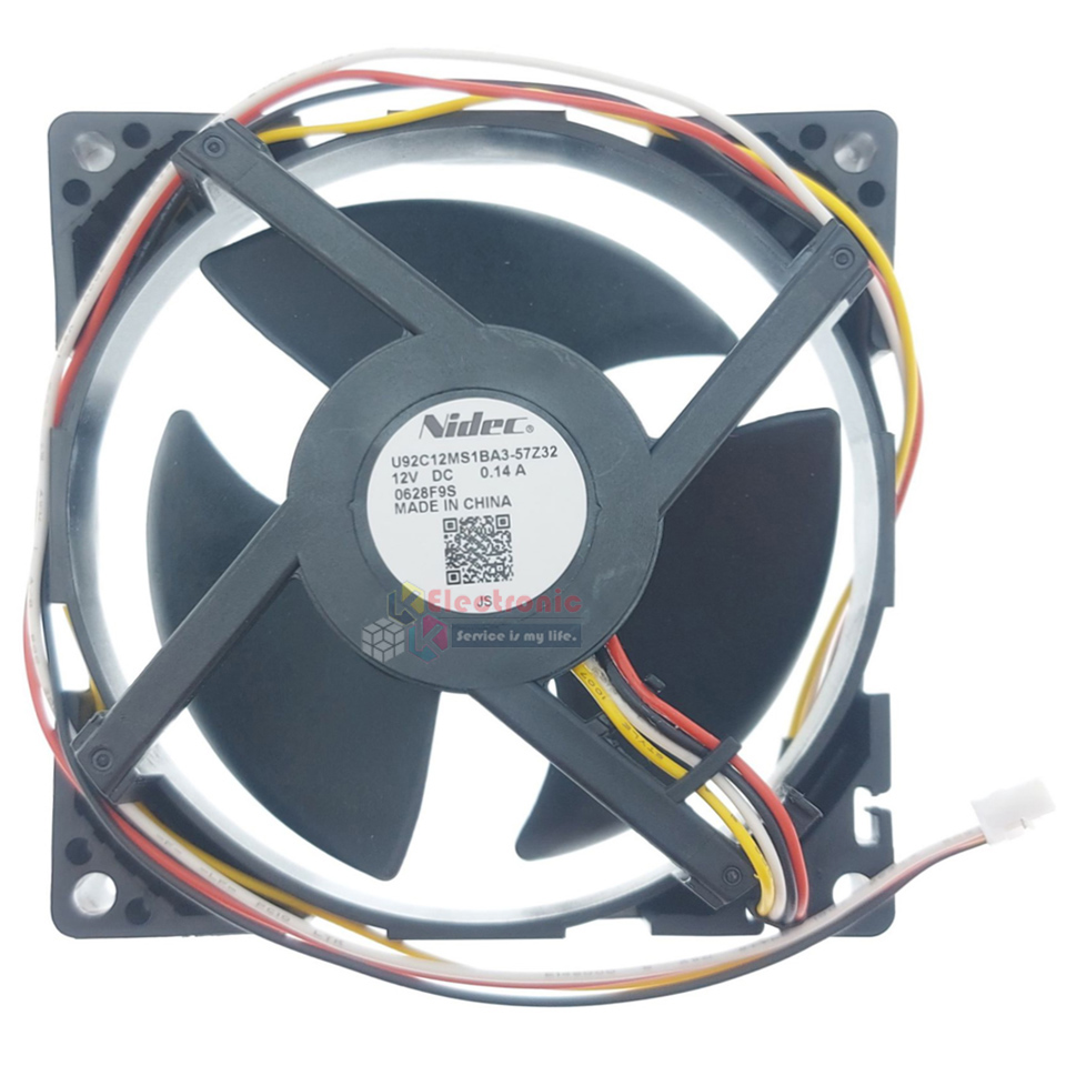 พัดลมตู้เย็นโนฟรอส HAIER-(ไฮเออร์)สำหรับรุ่น HRF-230M/HRF-260M*อะไหล่แท้ DC 12V 0.14A* U92C12MS1BA3-57Z32