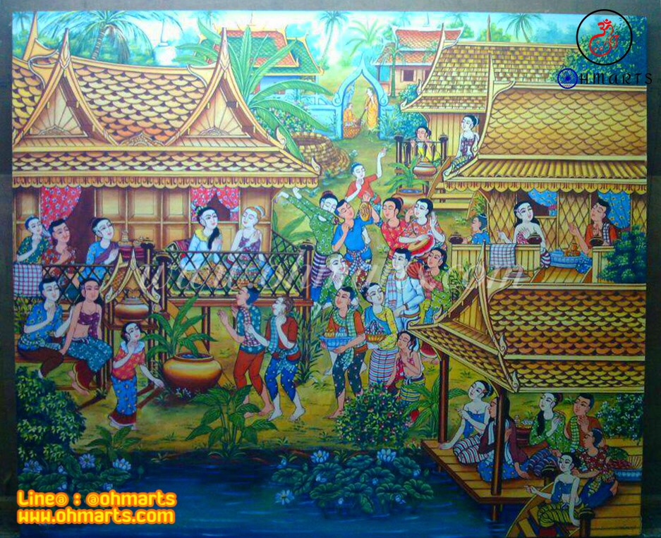 ภาพวาดวิถีไทย I0006