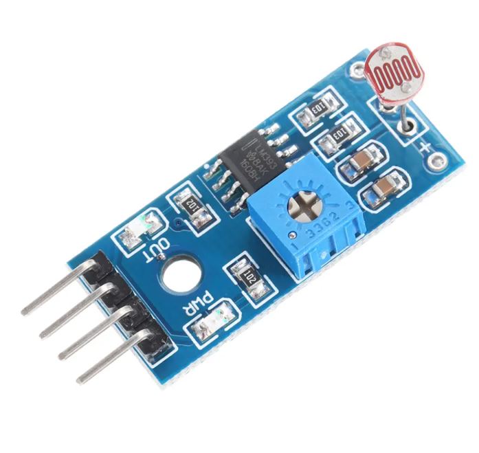เซ็นเซอร์แสง 4pin LDR Optical Sensitive Resistance Light Detection Photosensitive Sensor Module