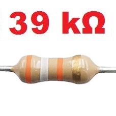 39K 1/4W 5% ตัวต้านทาน แพ็คละ 10 ตัว Carbon Film Fixed Resistor