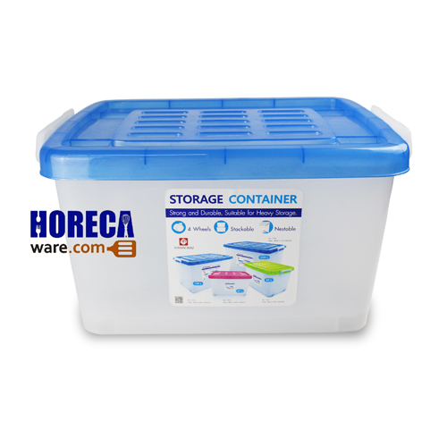 กล่องใส่ของมีล้อ 35x46x27.5 เกรดA ตราสหชัยโปรโมชั่น