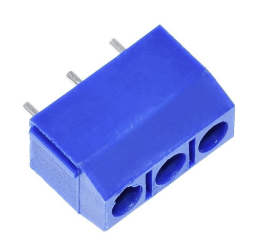 Terminal Block 3Pin Pitch 5.08mm KF301 ฺblue color Screw Terminal Block Connector 3 Pin