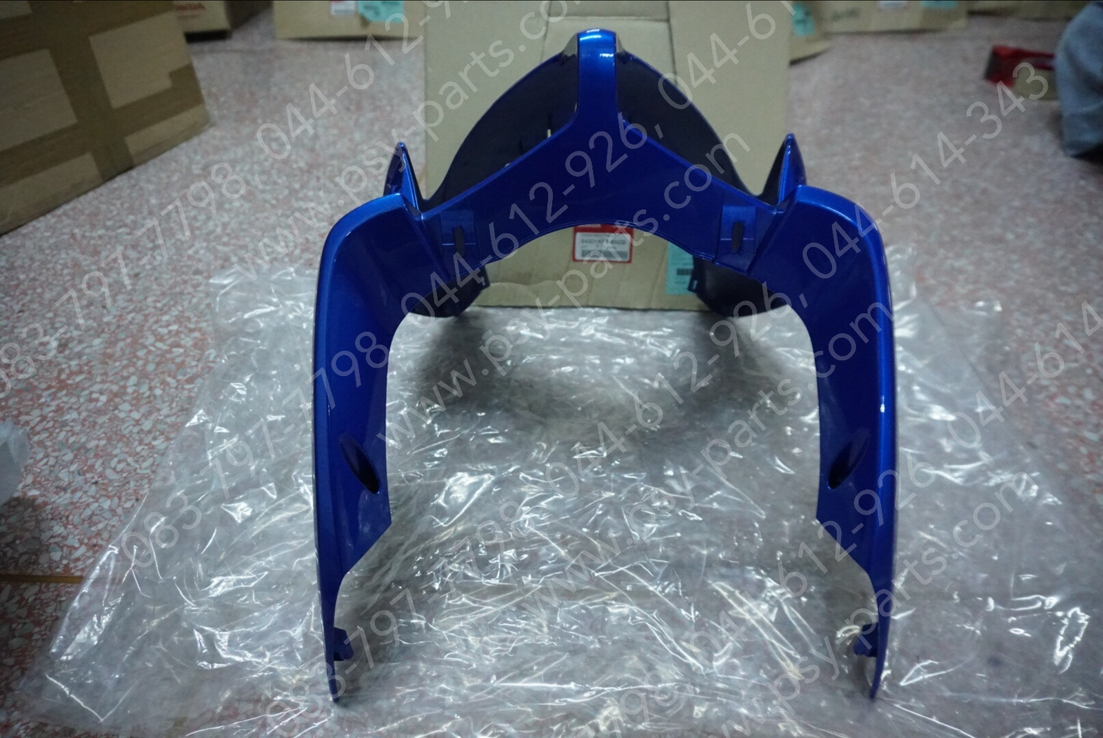 หน้ากากไฟหน้า CLICK แท้ๆ สีน้ำเงิน (B325) 64301-KVB-900ZB