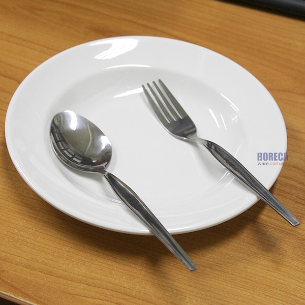 8-inch deep plate, white, Golden Horse brand