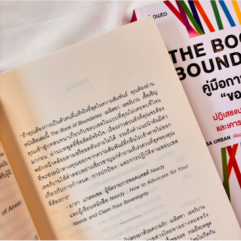 The Book of Boundaries คู่มือการกำหนดขอบเขต /ผู้เขียน :Melissa Urban /สำนักพิมพ์ : Amarin Howto(อมรินทร์ ฉาวทู)