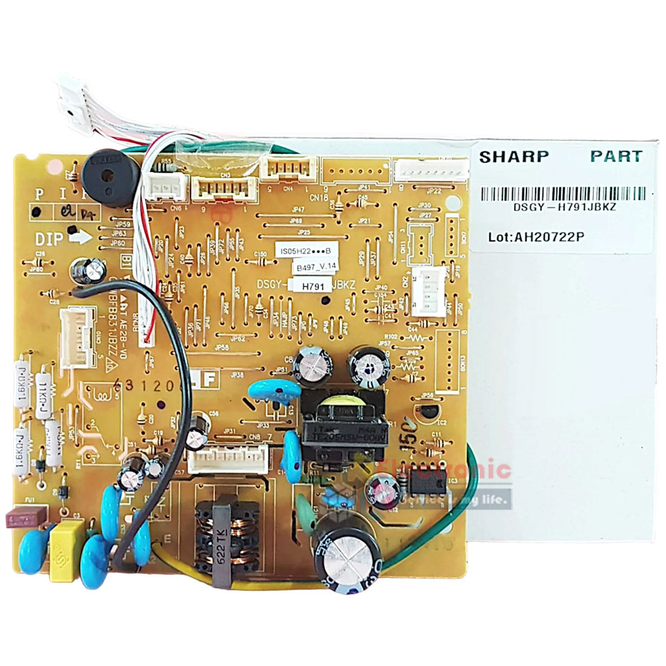 แผงบอร์ดควบคุมแอร์คอยเย็นSHARP-ชาร์ป รุ่น ใช้กับรุ่นที่ระบุไว้-อะไหล่ใหม่แท้บริษัท