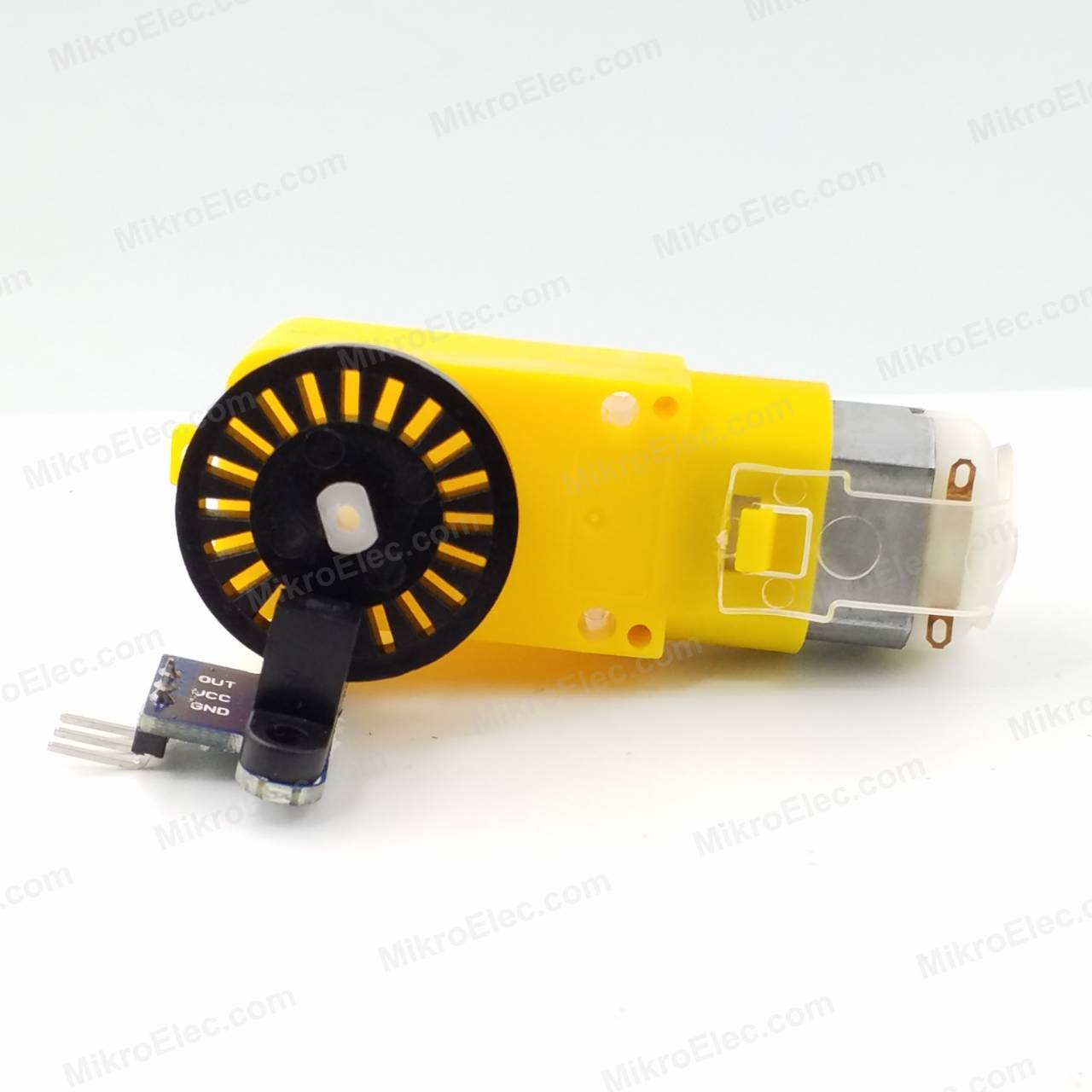 จานตัดแสง วัดความเร็วรอบ จำนวนรอบ 20 ช่อง Encoder Wheel Coded Disc Encoder 20 Holds Motor Speed Sensor for Robot Speed Test