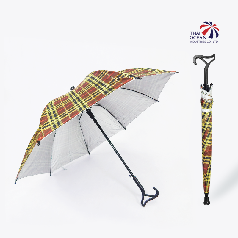 Leo ร่มยาว ร่มไม้เท้า ปลายกันลื่น ร่มกัดแดด กันฝน ขนาด 24 นิ้ว (ขายส่ง) 12 คันต่อกล่อง