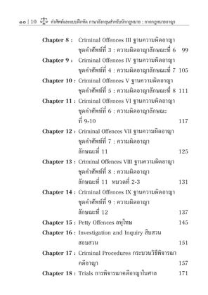 คำศัพท์และแบบฝึกหัด English for Lawyers : Criminal Law ภาษาอังกฤษสำหรับนักกฎหมาย ภาคกฎหมายอาญา (ผศ.ดร.สุรัชดา รีคี)
