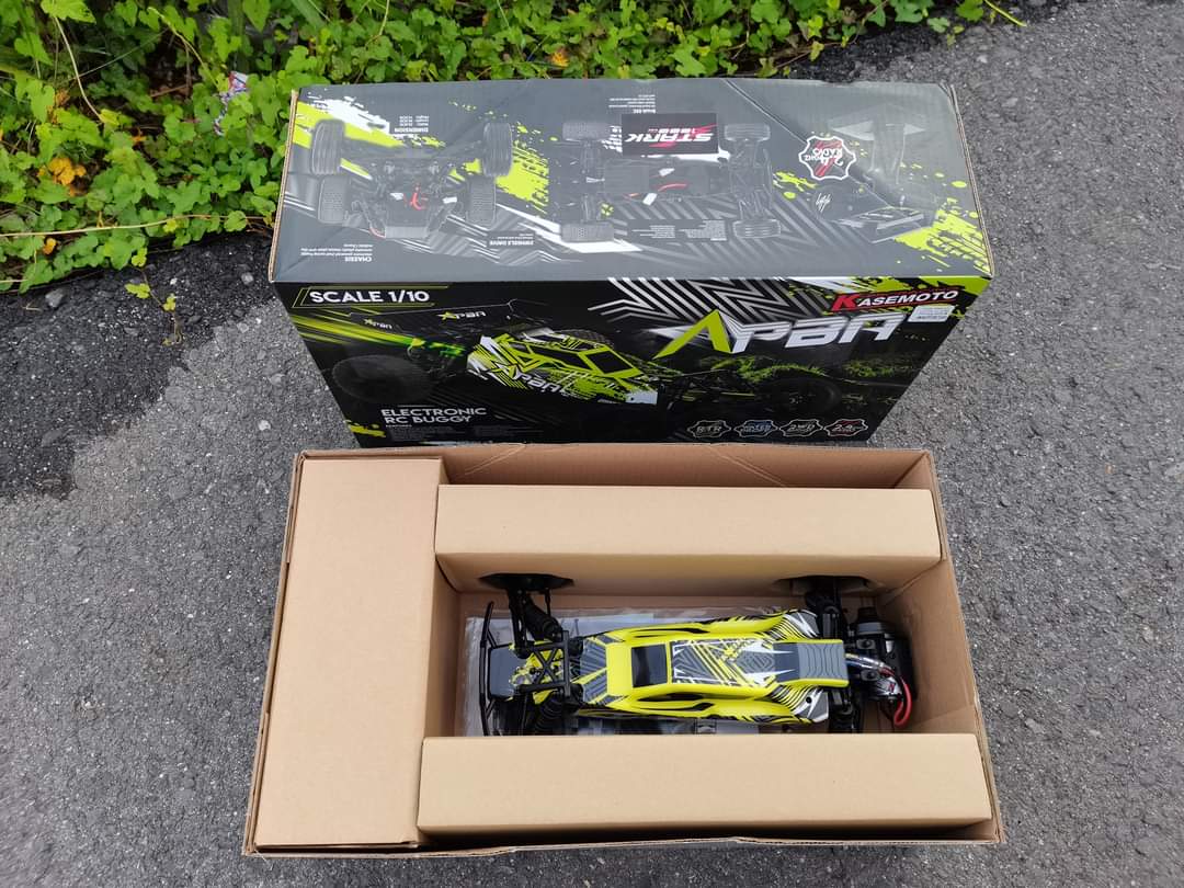 รถบังคับวิทยุ KASEMOTO APBA 1/10 BUGGY 2.4 GHZ 50KMH ชุดพร้อมเล่น ระบบโช๊คอัพ 4ล้อ