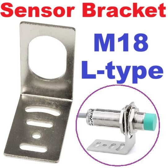 Proximity sensor bracket M18 L-type Mounting L Bracket Support ขายึดเซนเซอร์ ที่ยึดเซนเซอร์ แบบงอ 90องศา