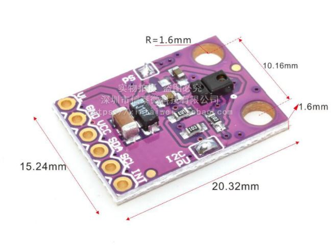 GY-9960-3.3 เซนเซอร์ตรวจจับสี RGB ตรวจวัดแสง UV ค่าสี RGB ตรวจจับการเคลื่อนไหวได้ 4 ทิศทาง สื่อสารแบบ I2C APDS-9960 RGB infrared gesture sensing movement direction recognition module