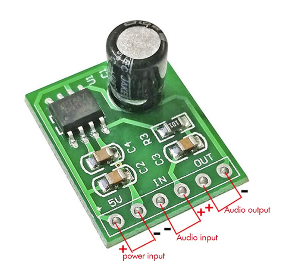 XPT8871 Single Channel 5V 5W Mono Lithium Battery Power Amplifier Board Module