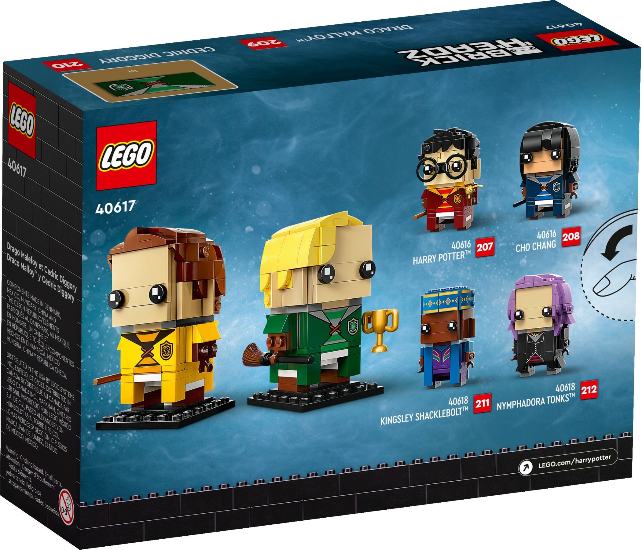 LEGO เลโก้ Brickheadz 40617 Draco Malfoy & Cedric Diggory
