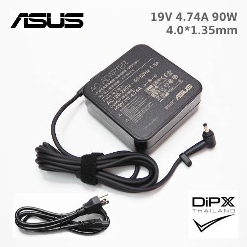 Adapter ASUS 19V 4.74A 90W (4.0x1.35mm) Slim สินค้าใหม่แท้ แถมสายไฟ