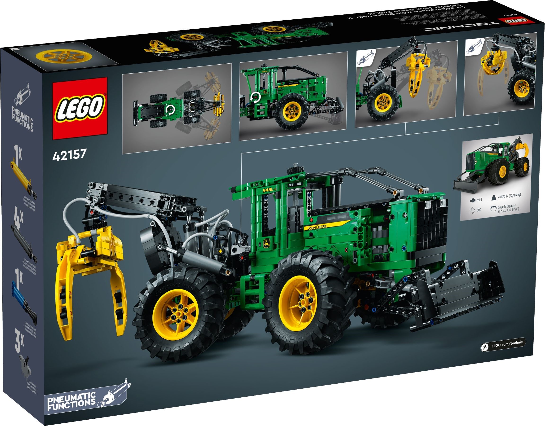 LEGO เลโก้ Technic 42157 John Deere 948L II Skidder