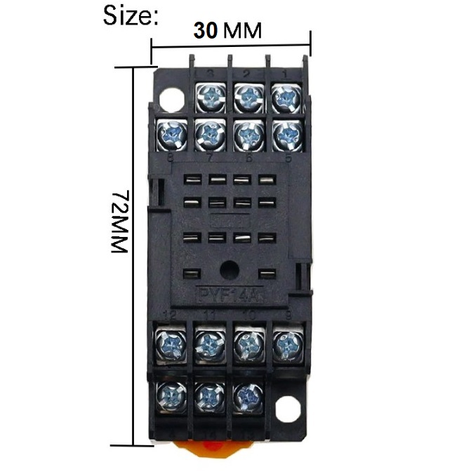ซ็อกเก็ตรีเลย์ PYF-14A relay base socket is suitable for HH54P MY4N