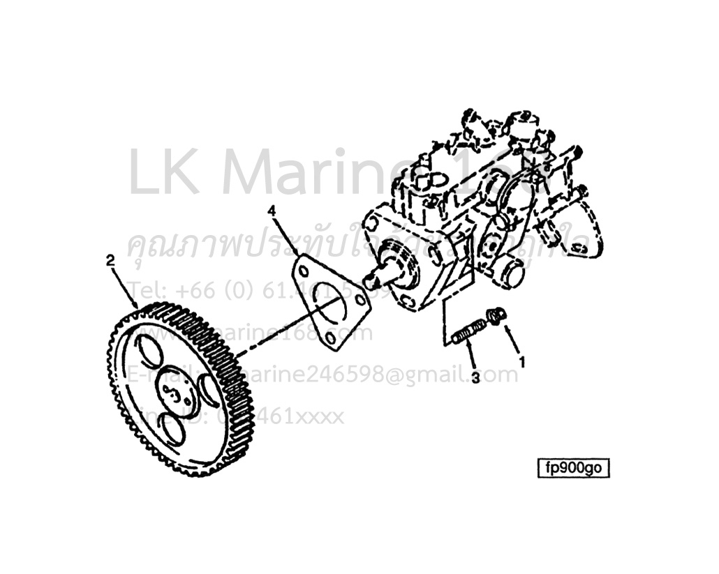 No.03 3902501 6BT5.9 Stud / สกรูสตัด Cummins