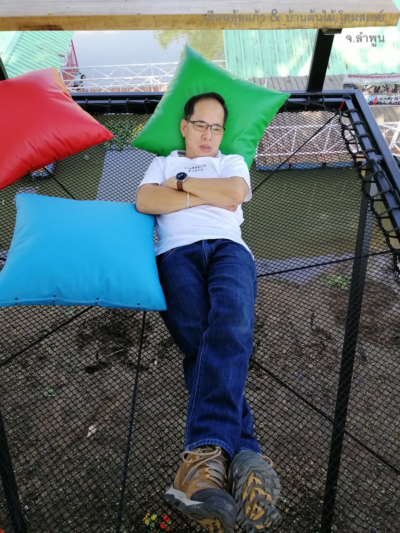 Hammock เปลตาข่ายนั่งเล่น ตาข่ายเช็คอินคาเฟ่ ตาข่ายกันตก