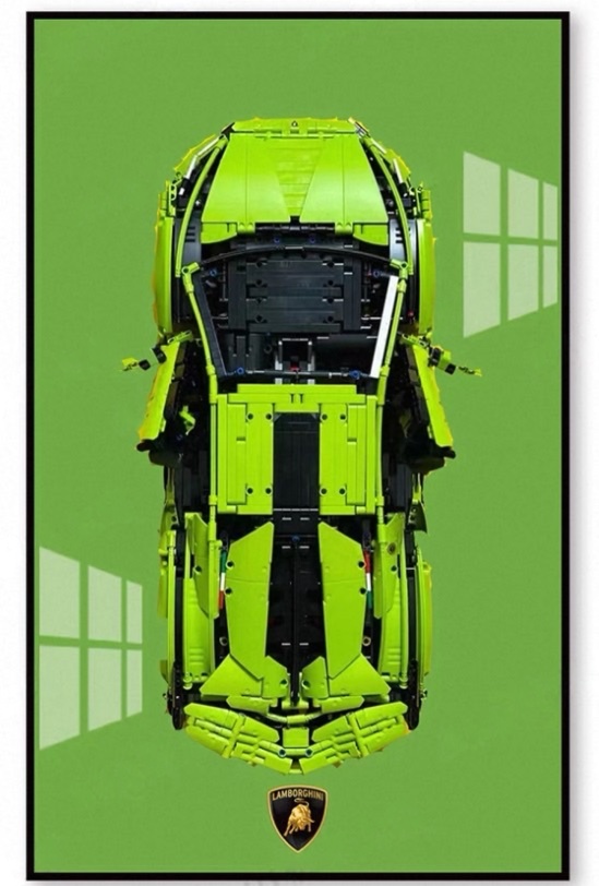 Display frame สำหรับ LEGO Technic เลโก้ 42115 Lamborghini Sián FKP 37