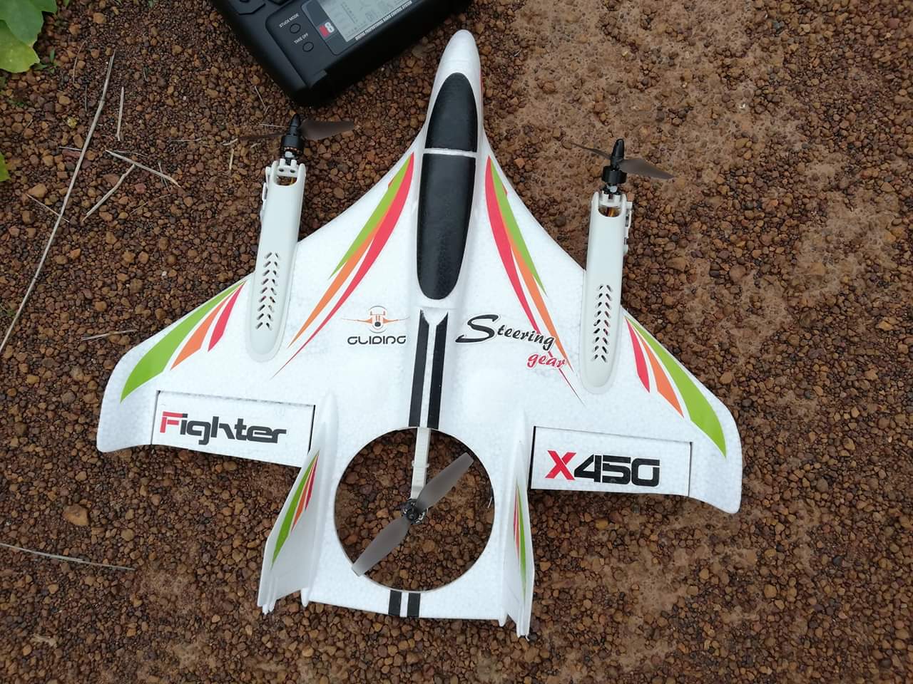 เครื่องบินบังคับวิทยุ XK X450 AVIATOR ระบบมอเตอร์ Brushless ชุดพร้อมเล่น
