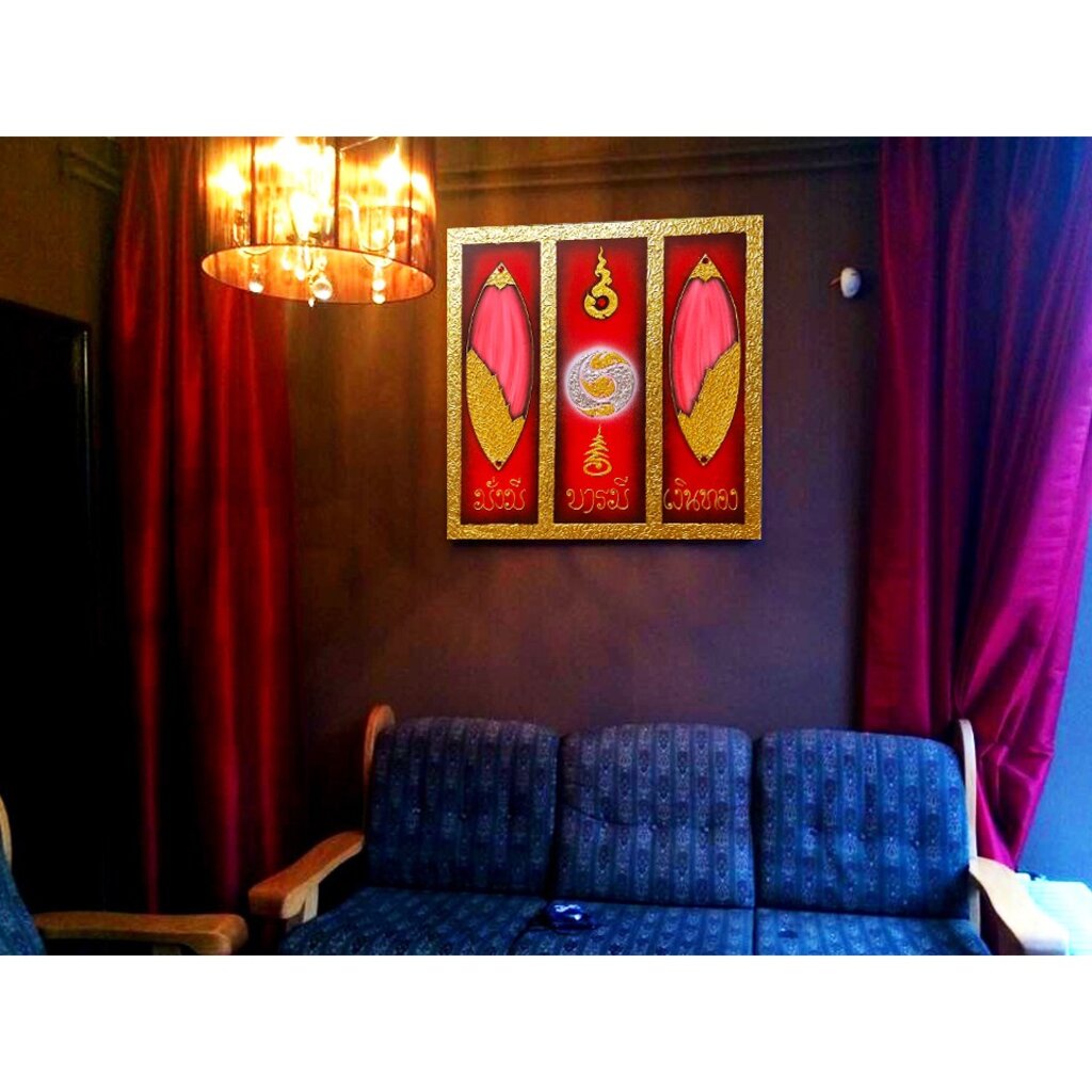 ภาพวาดเมล็ดข้าว ภาพวาดติดผนัง ใช้ตกแต่งผนังห้อง เสริมมงคล รับทรัพย์ ภาพติดฝาผนัง ภาพติดผนังห้อง ใช้ตกแต่งผนังห้อง E0013