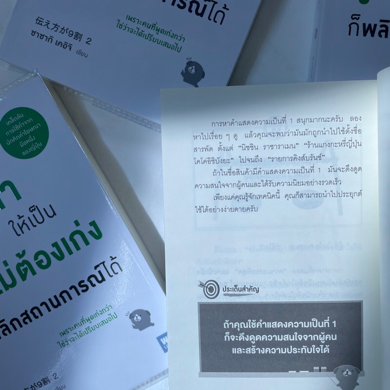 (ห่อปก) แค่ใช้คำให้เป็น พูดไม่ต้องเก่งก็พลิกสถานการณ์ได้ /ผู้เขียน: ซาซากิ เคอิจิ /สำนักพิมพ์: วีเลิร์น(we learn)