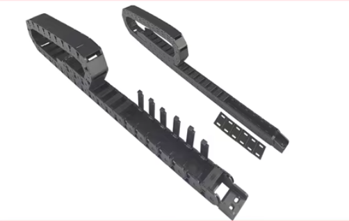 รางกระดูกงู เก็บสายไฟ 15x20mm ยาว 1 เมตร Cable Drag Chain Open On Both Side Plastic Towline