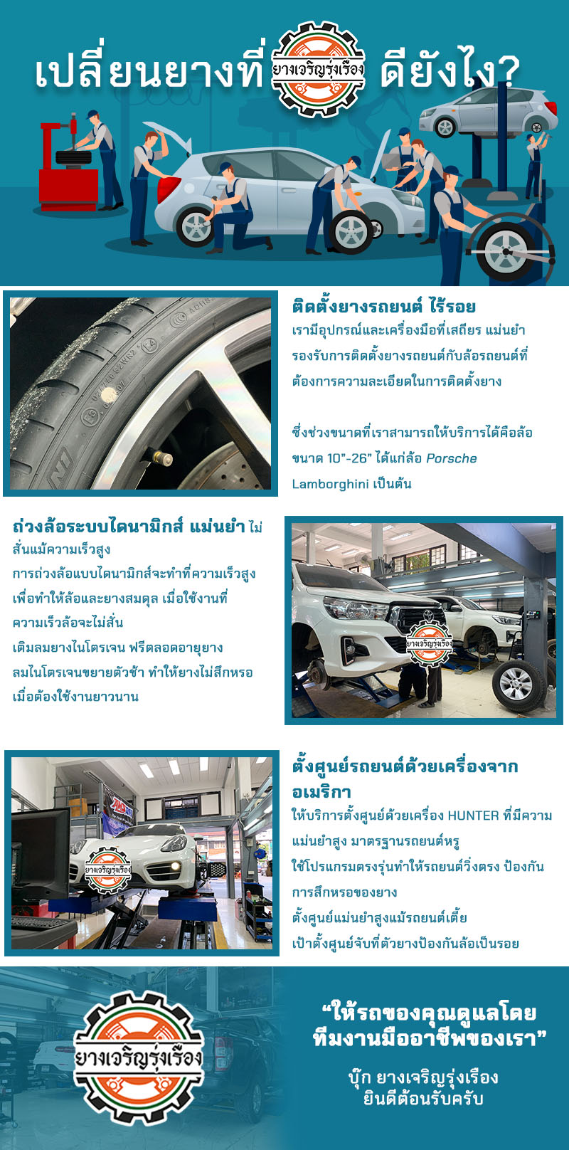 ยางรถยนต์ นนทบุรี งามวงศ์วาน เปลี่ยนยางรถยนต์ที่ไหนดีครับ ร้านเปลี่ยางรยรถยนต์ที่ดีที่สุด เปลี่ยนยางรถยนต์พร้อมบริการตั้งศูนย์ครบ จบที่เดียว บริการเปลี่ยนยางรถยนต์ ตั้งศูนย์ถ่วงล้อ เติมลมไนโตรเจน และบริการหลังการขายฟรี ตลอดอายุยางรถยนต์ ร้านบุ๊ก งามวงศ์วาน นนทบุรี ร้านยางเจริญรุ่งเรือง 0865691915 สอบถามงานบริการเพิ่มเติม หรือนัดหสยเข้ารับบริการ โทร. 0865691915 บุ๊ก และทีมงาน ยินดีต้อนรับครับ เปลี่ยนยางรถยนต์ เปลี่ยนถ่ายน้ำมันเครื่องรถยนต์ ซ่อมบำรุงช่วงล่างรถยนต์ เช็คระยะ นอกศูนย์บริการ เปลี่ยนถ่ายน้ำมันเครื่องของเหลว ศูนย์บริการ amsoil service center บริการเปลี่ยนถ่ายน้ำมันเครื่อง แอมซอย นนทบุรี งามวงศ์วาน เปลี่ยนถ่ายน้ำมันเครื่องรถยนต์ เปลี่ยนยางรถยนต์ runflat ยางรถยนต์ suv ยางรถยนต์เก๋ง ยางรถยต์กระบะ ยางรถยนต์ yokohama bridgestone michelin otani toyo dunlop ยางชั้นนำ ยางรถยนต์ นนทบุรี งามวงศ์วาน เปลี่ยนยางรถยนต์ที่ไหนดี 0865691915