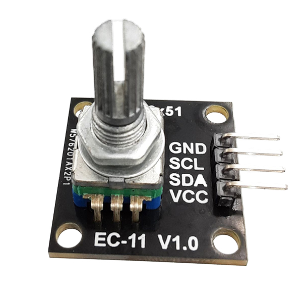 EC11 Rotary encoder with I2C interface module 20mm. plum blossom axis