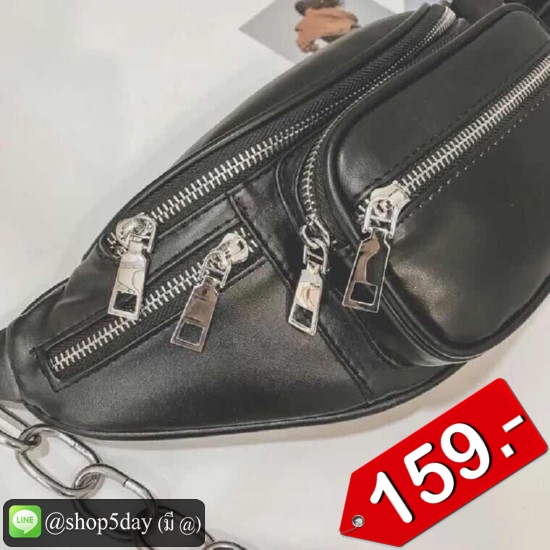 🤩 Hot สุดเท่ กระเป๋าคาดอก-เอว หนัง PU จร้า 🤩