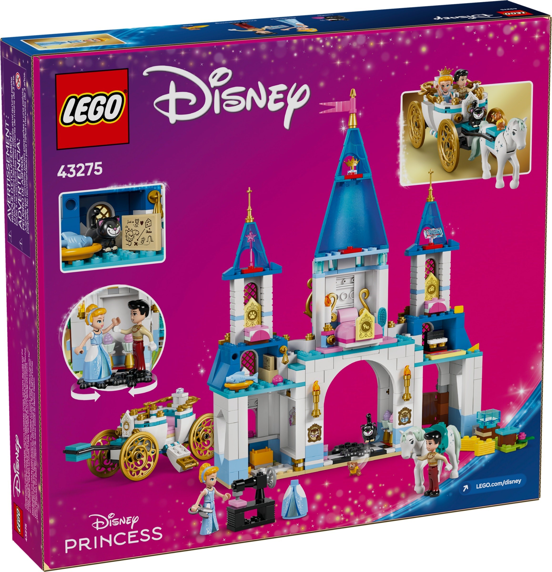 LEGO Disney เลโก้ 43275 Cinderella's Castle & Horse Carriage