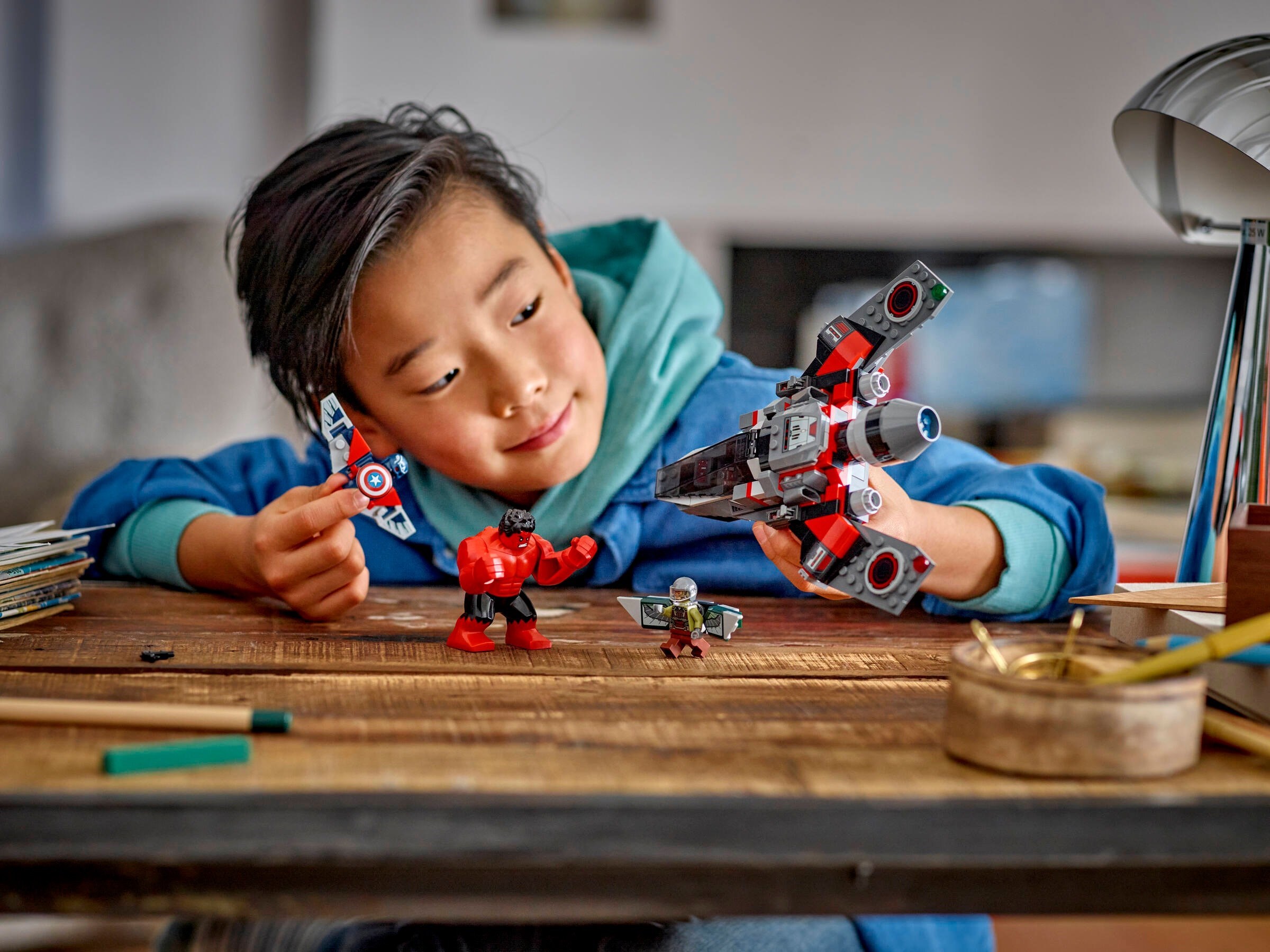 LEGO Super Heroes Marvel เลโก้ 76292 Captain America vs. Red Hulk Battle